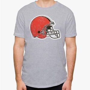 Gray T-Shirt with Red Helmet Graphic